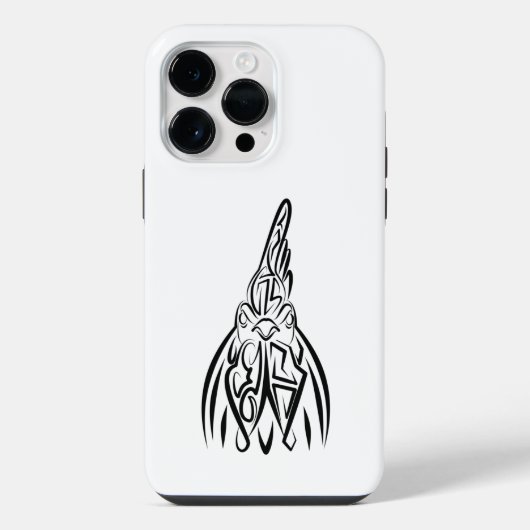 Schwarz-Weiß-Stammesliste iPhone Hülle (Rückseite)