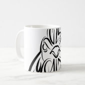 Schwarz-Weiß-Stammesliste Kaffeetasse (Vorderseite Links)