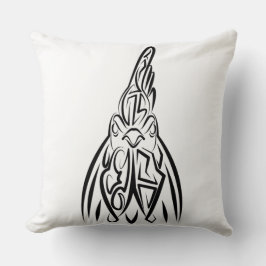 Schwarz-Weiß-Stammesliste Kissen