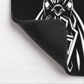 Schwarz-Weiß-Stammesliste Mousepad (Ecke)