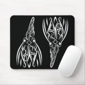 Schwarz-Weiß-Stammesliste Mousepad (Mit Mouse)