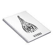 Schwarz-Weiß-Stammesliste Notizblock (Rechte Seite)