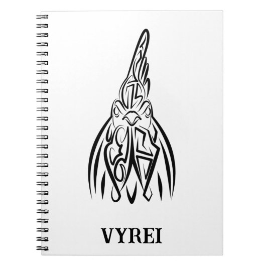 Schwarz-Weiß-Stammesliste Notizblock (Vorderseite)