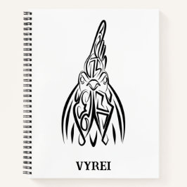 Schwarz-Weiß-Stammesliste Notizblock