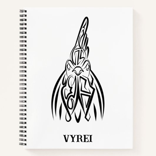 Schwarz-Weiß-Stammesliste Notizblock (Vorderseite)