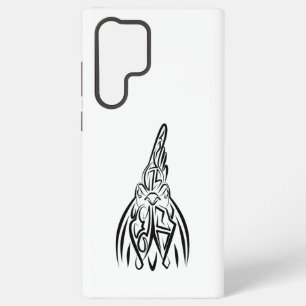 Schwarz-Weiß-Stammesliste Samsung Galaxy Hülle