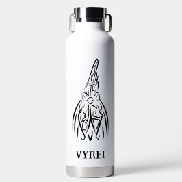 Schwarz-Weiß-Stammesliste Trinkflasche