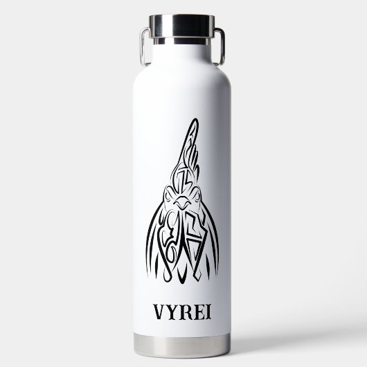 Schwarz-Weiß-Stammesliste Trinkflasche (Vorderseite)