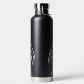 Schwarz-Weiß-Stammesliste Trinkflasche (links)