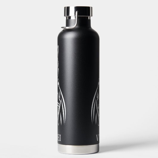 Schwarz-Weiß-Stammesliste Trinkflasche (Rechts)