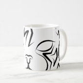 Schwarz-Weiß-Stammkatze Kaffeetasse (VorderseiteRechts)