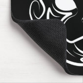 Schwarz-Weiß-Stammkatze Mousepad (Ecke)