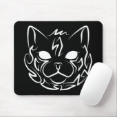 Schwarz-Weiß-Stammkatze Mousepad (Mit Mouse)