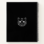 Schwarz-Weiß-Stammkatze Notizblock (Rückseite)