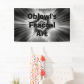 Schwarz-Weiß-Star-Burst Banner (Insitu)