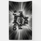 Schwarz-Weiß-Star-Burst Banner (Vertikal)