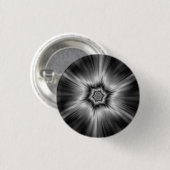 Schwarz-Weiß-Star-Burst Button (Vorne & Hinten)