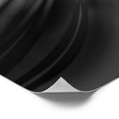 Schwarz-Weiß-Star-Burst Poster (Ecke)