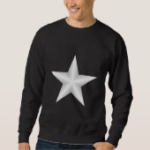 Schwarz-Weiß-Star-Sweatshirt Sweatshirt (Vorderseite)