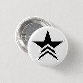 Schwarz-Weiß Starcom Knopf Button (Vorne & Hinten)