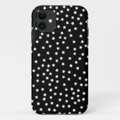 Schwarz-Weiß-Stars Case-Mate iPhone Hülle (Rückseite)