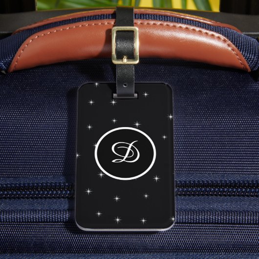 Schwarz-Weiß-Stars - Moderne Ursprünge Gepäckanhänger (Vorderseite Insitu 2)