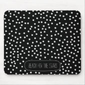 Schwarz-Weiß-Stars Mousepad (Vorne)