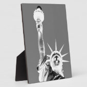 Schwarz-Weiß-Statuen der Freiheit New York City Fotoplatte (Seite)