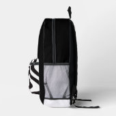 Schwarz-Weiß-Stern-Illusion Bedruckter Rucksack (Rechts)