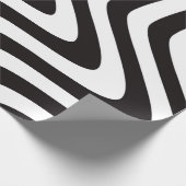 Schwarz-Weiß-Stern-Illusion Geschenkpapier (Ecke)
