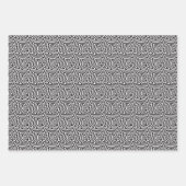 Schwarz-Weiß-Stern-Illusion Geschenkpapier Set (Vorderseite 3)