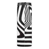 Schwarz-Weiß-Stern-Illusion Thermosbecher (Rückseite)