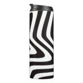 Schwarz-Weiß-Stern-Illusion Thermosbecher (Nach rechts gedreht)