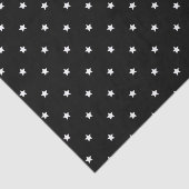 Schwarz-Weiß-Sterne-Muster Seidenpapier (Ausschnitt)