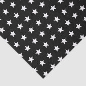 Schwarz-Weiß-Sterne Seidenpapier (Ausschnitt)
