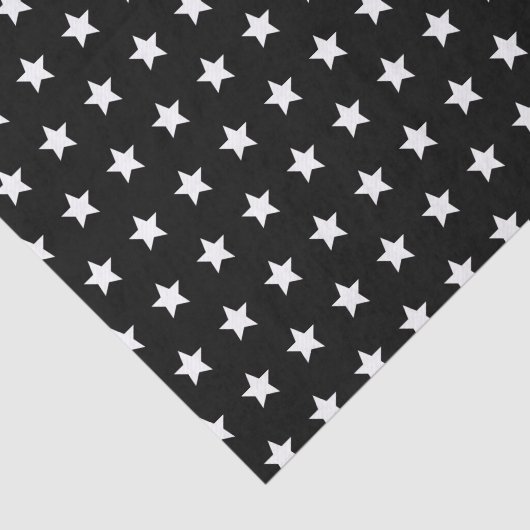 Schwarz-Weiß-Sterne Seidenpapier (Ausschnitt)