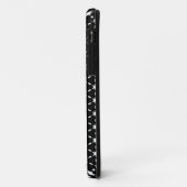 Schwarz-Weiß-Sternmuster Case-Mate iPhone Hülle (Hinten/Links)