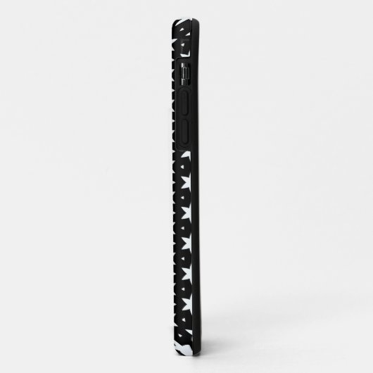 Schwarz-Weiß-Sternmuster Case-Mate iPhone Hülle (Hinten/Links)