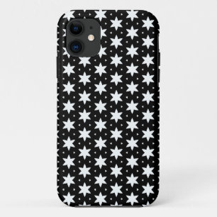 Schwarz-Weiß-Sternmuster Case-Mate iPhone Hülle