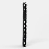 Schwarz-Weiß-Sternmuster Case-Mate iPhone Hülle (Hinten/Rechts)