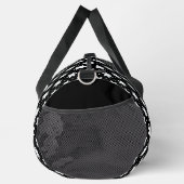 Schwarz-Weiß-Sternmuster Duffle Bag (Rechts)