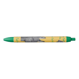 Schwarz-Weiß-Stift zeichnend niedlicher Esel Kugelschreiber
