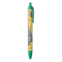 Schwarz-Weiß-Stift zeichnend niedlicher Esel
