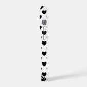 Schwarz-Weiß-Stil, benutzerdefinierte Monogramm iPhone Hülle (Linke Seite)