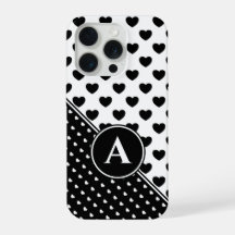 Schwarz-Weiß-Stil, benutzerdefinierte Monogramm