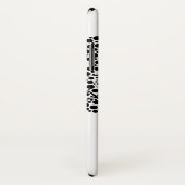 Schwarz-Weiß-Stilbaum und Name Case-Mate iPhone Hülle (Hinten/Rechts)