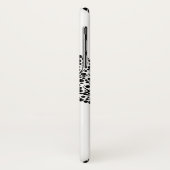 Schwarz-Weiß-Stilbaum und Name Case-Mate iPhone Hülle (Hinten/Links)