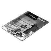 Schwarz-Weiß-Stillleben Makeup-Foto Notizblock (Linke Seite)