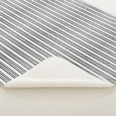 Schwarz/Weiß Stilmuster Sherpadecke (3/4)
