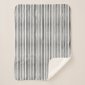 Schwarz/Weiß Stilmuster Sherpadecke (Vorderseite)